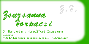 zsuzsanna horpacsi business card